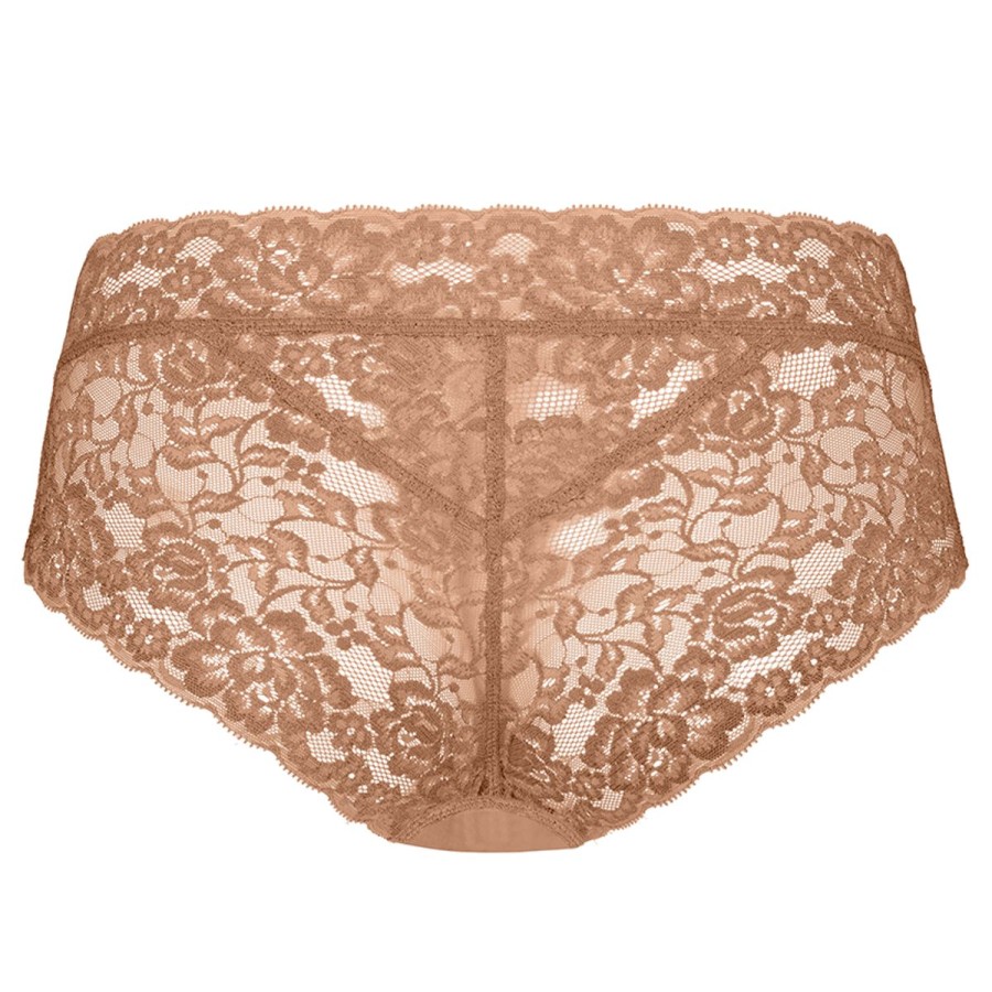 Dames Ten Cate Hipsters | Ten Cate Dames Secrets Lace Hipster Hazelnut 1534