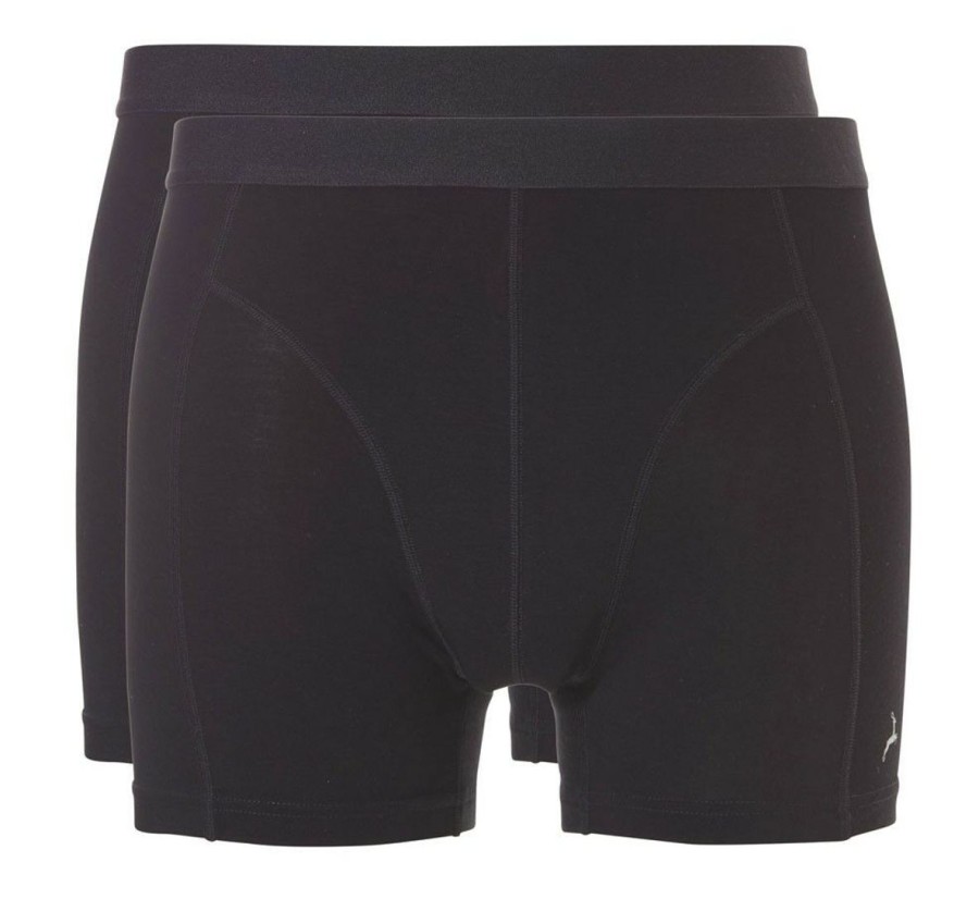 Heren Ten Cate Boxershorts | Ten Cate Heren Bamboo 2-Pack Short Zwart 090