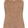 Dames Ten Cate Hemd Met Smalle Bandjes | Ten Cate Dames Secrets Spaghetti Lace Top Wild Nuts 1536