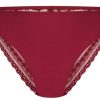 Dames Ten Cate Rio Slip | Ten Cate Dames Secrets Modal Slip Lace Beet Red 5006