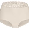 Dames Ten Cate Maxi Slip | Ten Cate Dames Secrets High Waist Brief Lace Almond 1552