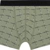 Jongens Ten Cate Boxer | Ten Cate Jongens Basic 2-Pack Shorts Check Green 3218