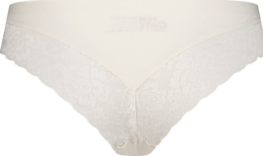 Dames Ten Cate Rio Slip | Ten Cate Dames Secrets Brazilian Lace Off White 1056