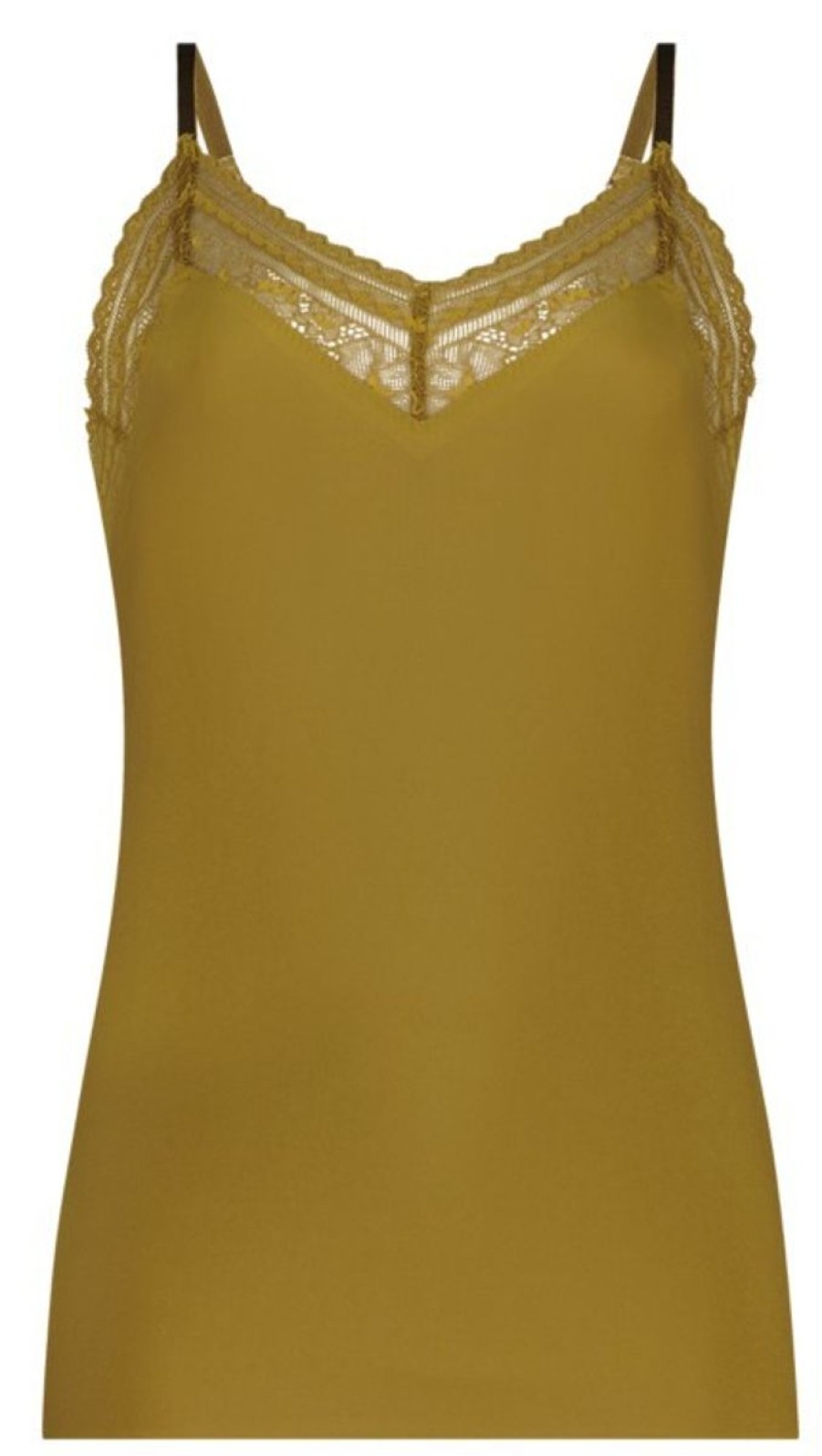 Dames Ten Cate Maxi Slip | Ten Cate Dames Secrets Spaghetti Top Lace Gold 1598