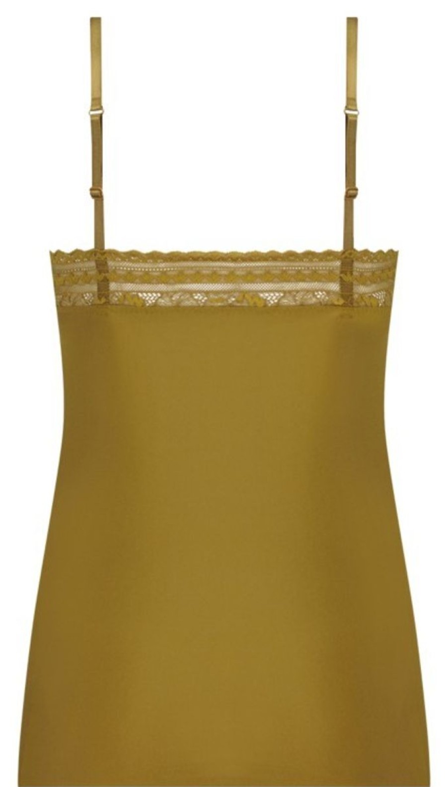 Dames Ten Cate Maxi Slip | Ten Cate Dames Secrets Spaghetti Top Lace Gold 1598