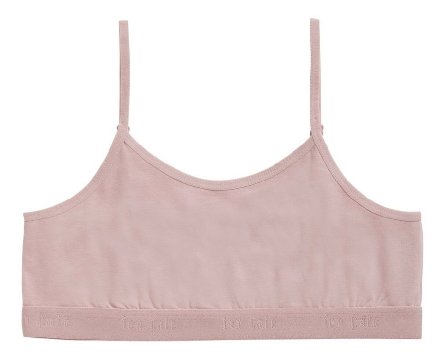 Meisjes Ten Cate Tiener Top | Ten Cate Meisjes Organic Cotton Stretch Top Ash Pink 1393