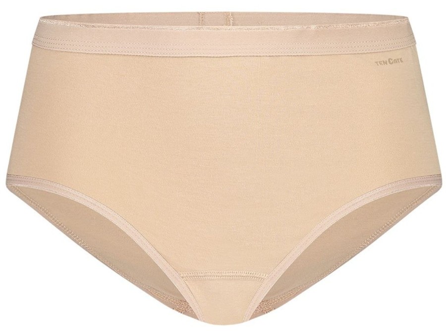 Dames Ten Cate Midi Slip | Ten Cate Dames Basics 2-Pack Midi Beige 029