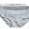 Meisjes Ten Cate Slip | Ten Cate Meisjes Basics 210Y 2-Pack Slip Grey Melee Stripe/Grey Melee