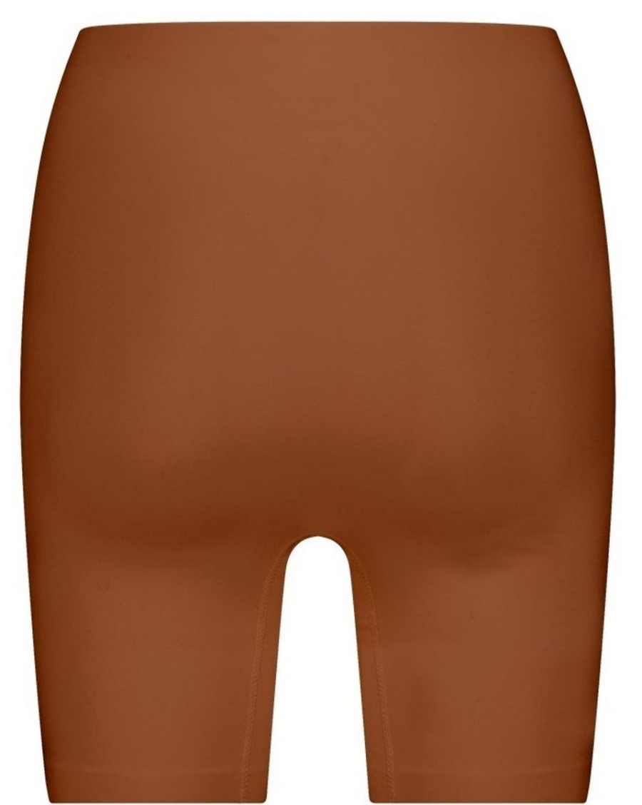 Dames Ten Cate Lange Pijpjes | Ten Cate Dames Secrets High Waist Long Shorts Pecan 1553