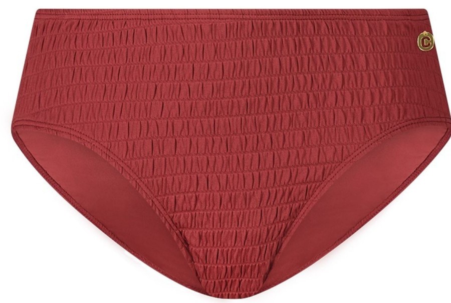 Dames Ten Cate Ten Cate Beach | Ten Cate Beach Dames Bikinislip Shiny Rouge 2372