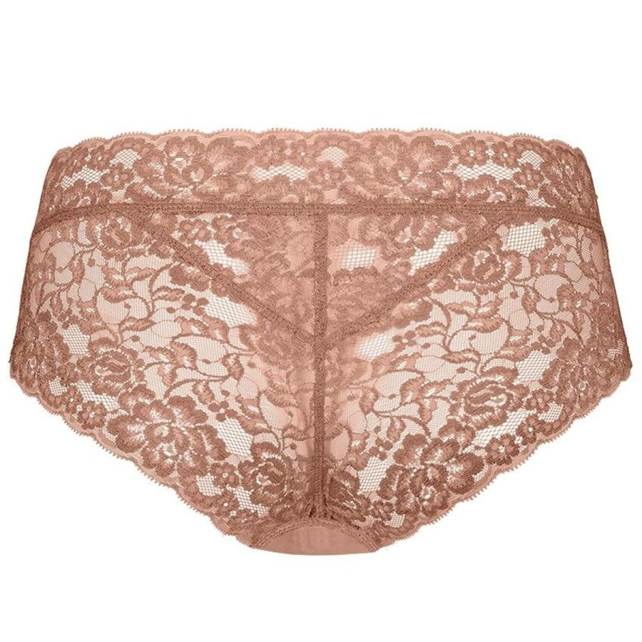 Dames Ten Cate Hipsters | Ten Cate Dames Secrets Lace Hipster Pink Nut 1533