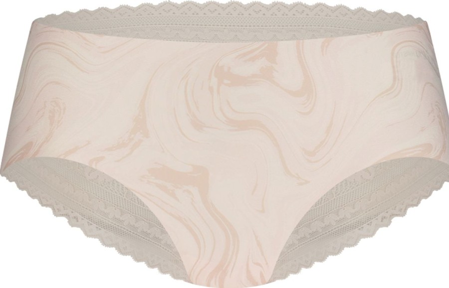 Dames Ten Cate Hipsters | Ten Cate Dames Secrets Hipster Lace Swirle Soft Pink 1596