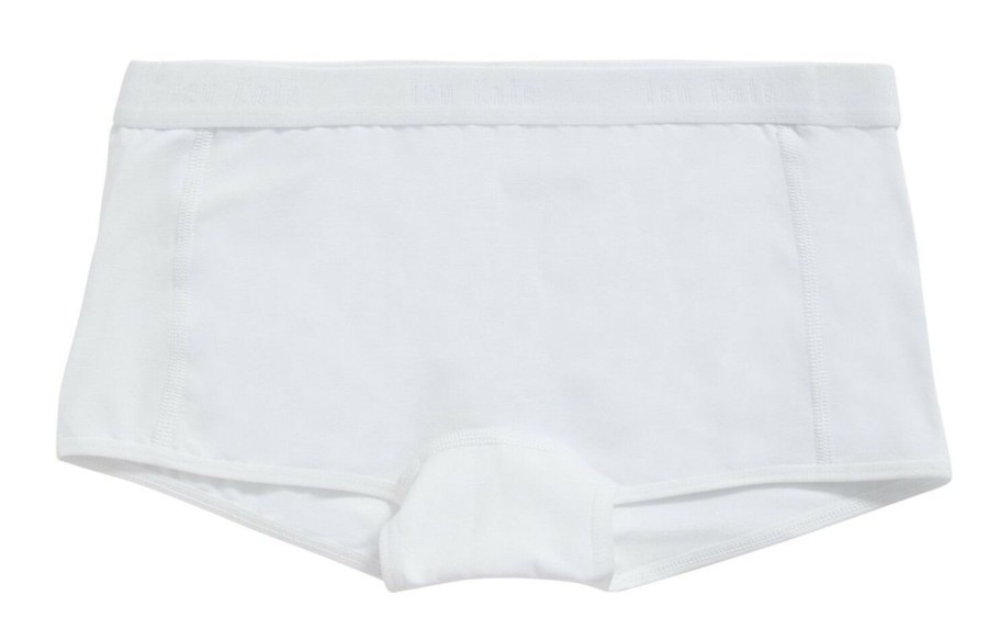 Meisjes Ten Cate Boxer | Ten Cate Meisjes Organic Cotton Stretch 2-Pack Short Wit 001