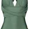 Dames Ten Cate Badpakken | Ten Cate Beach Dames Multiway Badpak Green Sparkle 2373