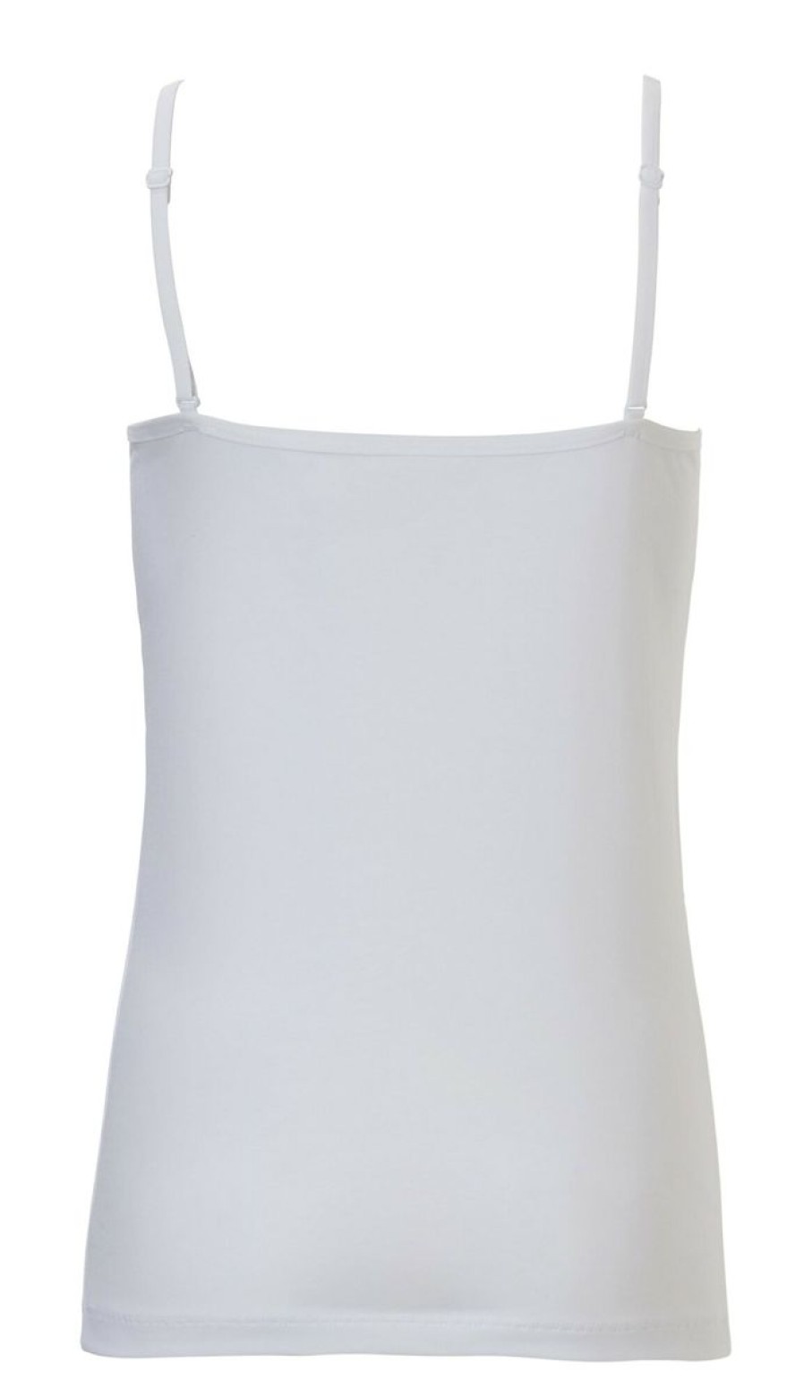 Meisjes Ten Cate Hemd Met Smalle Bandjes | Ten Cate Meisjes Basics 1018Y Hemd Wit White