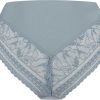 Dames Ten Cate Rio Slip | Ten Cate Dames Secrets High Waist Brazilian Lace Dove Blue 1593