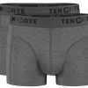 Heren Ten Cate Boxershorts | Ten Cate Heren Basics 2-Pack Shorty Antraciet 1392