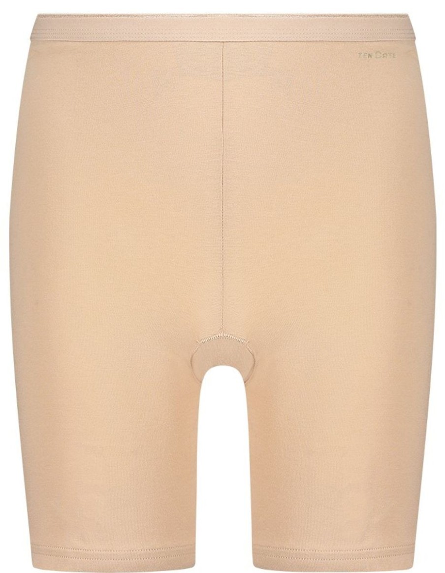 Dames Ten Cate Lange Pijpjes | Ten Cate Dames Basics 2-Pack Long Short Beige 029