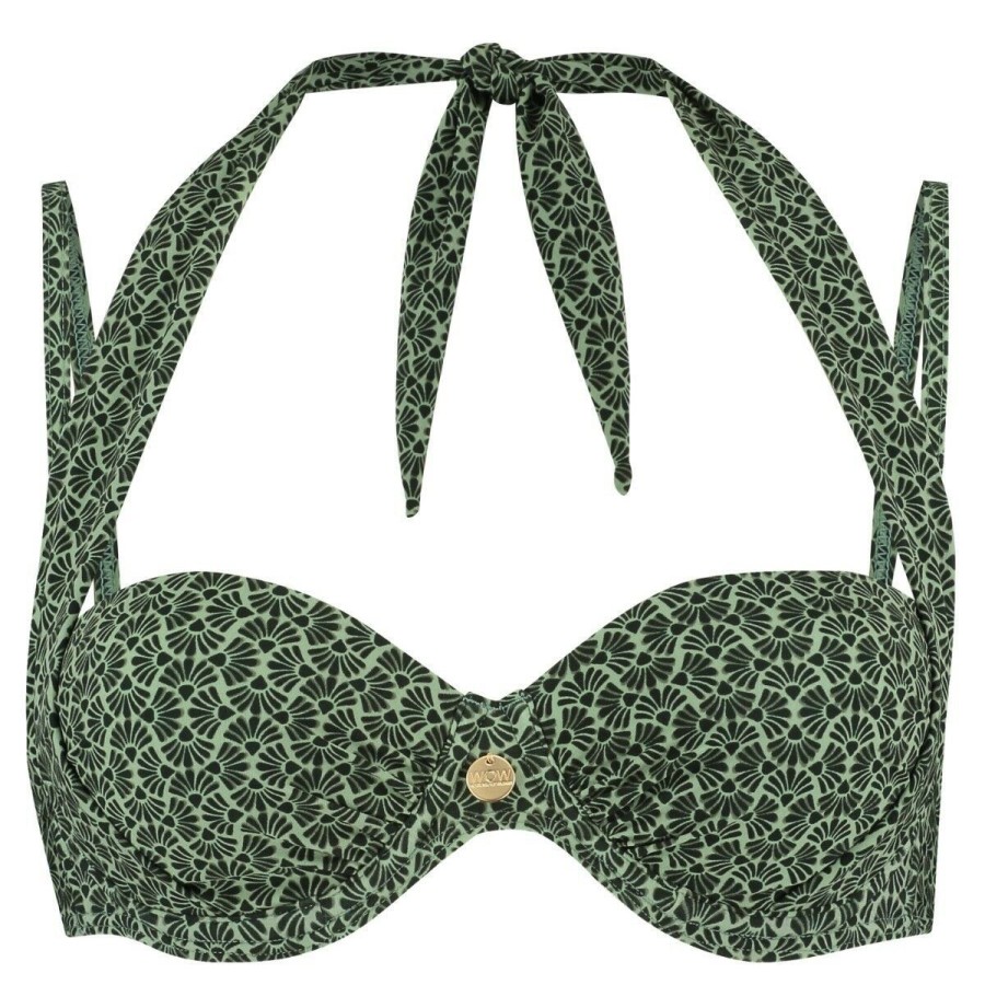 Dames Ten Cate Bikinitops | Tc Wow Dames Bikinitop Green Sunrise 1466