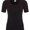 Dames Ten Cate Shirt Met Korte Mouwen | Ten Cate Dames Thermo T-Shirt Zwart 090