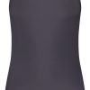 Dames Ten Cate Hemd Met Smalle Bandjes | Ten Cate Dames Secrets Spaghetti Top Anthracite 1549