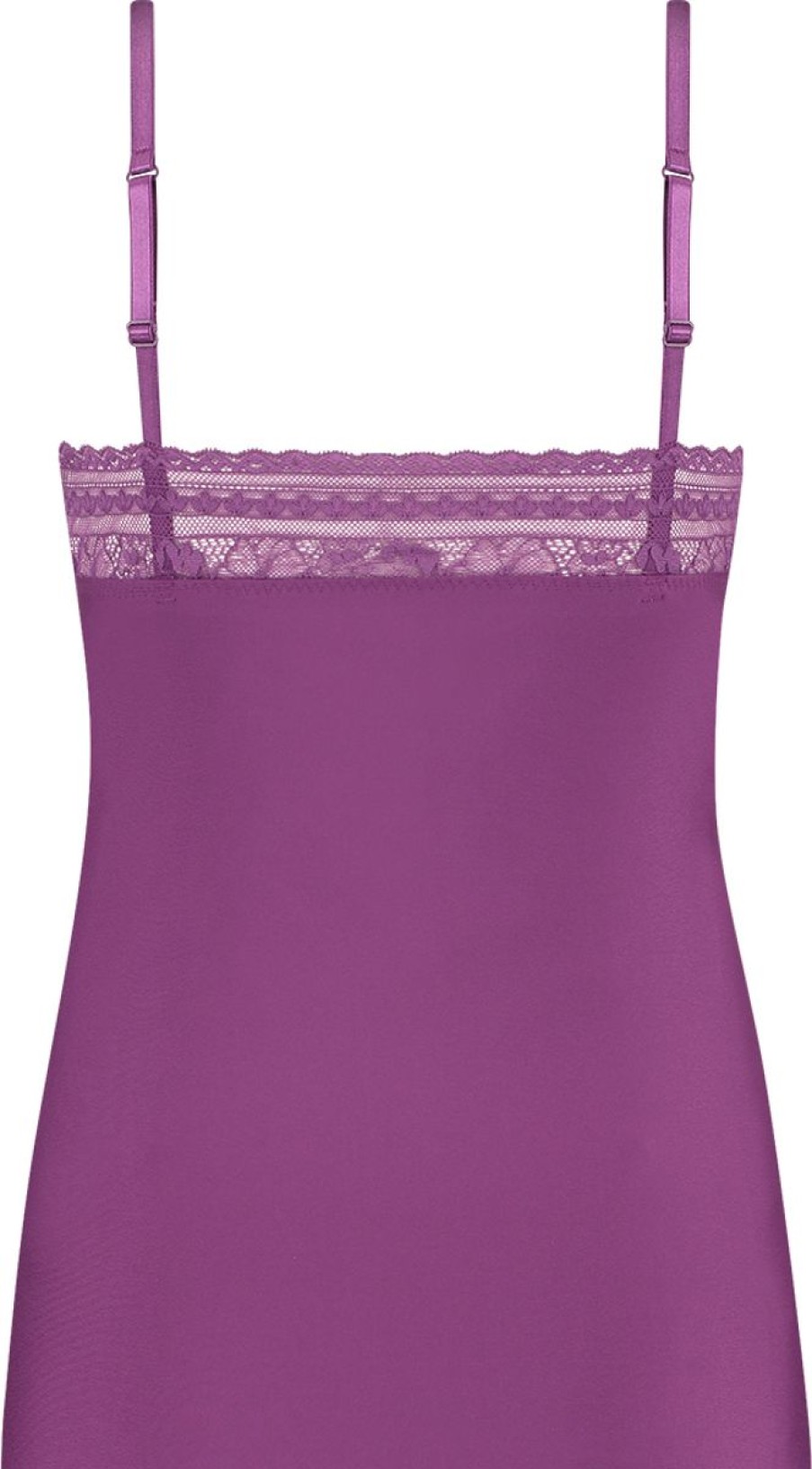 Dames Ten Cate Hemd Met Smalle Bandjes | Ten Cate Dames Secrets Spaghetti Top Lace Purple 1595