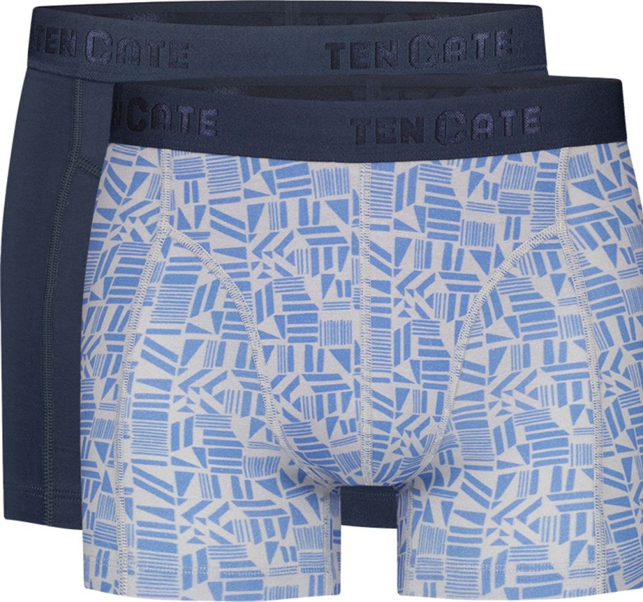 Heren Ten Cate Boxershorts | Ten Cate Heren 2-Pack Basic Short Fun Graphics 3214