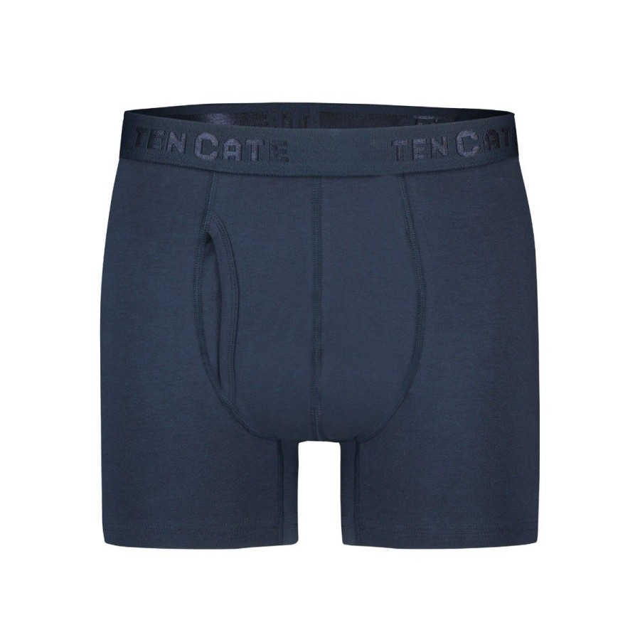 Heren Ten Cate Boxershorts | Ten Cate Heren Basics 2-Pack Boxershort Donkerblauw 159