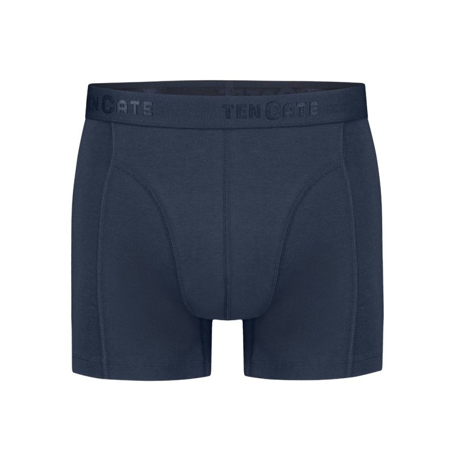 Heren Ten Cate Boxershorts | Ten Cate Heren Basics 2-Pack Boxershort Donkerblauw 159