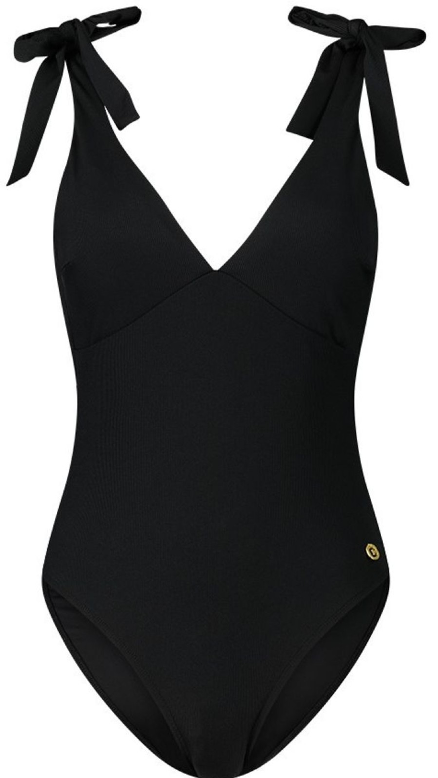 Dames Ten Cate Badpakken | Ten Cate Beach Dames Badpak Black Rib 1612