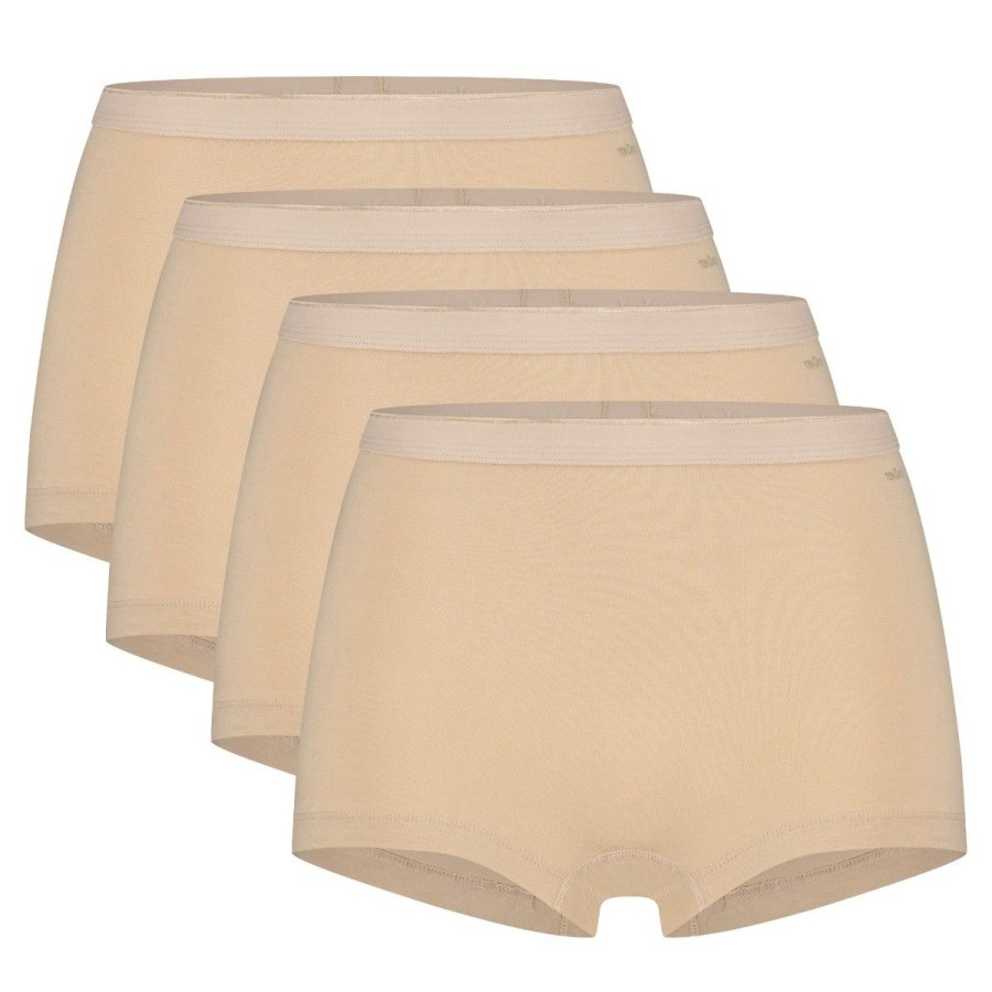 Dames Ten Cate Short | Ten Cate Dames Basics 4-Pack Short Beige 029