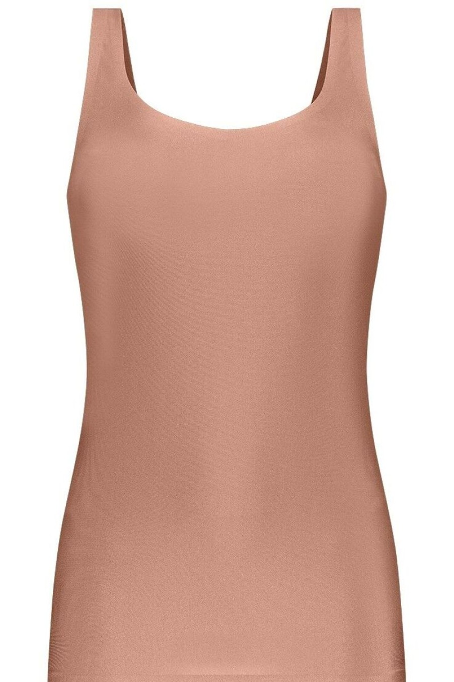 Dames Ten Cate Hemd Met Brede Bandjes | Ten Cate Dames Secrets 2Way Top Pink Nut 1533