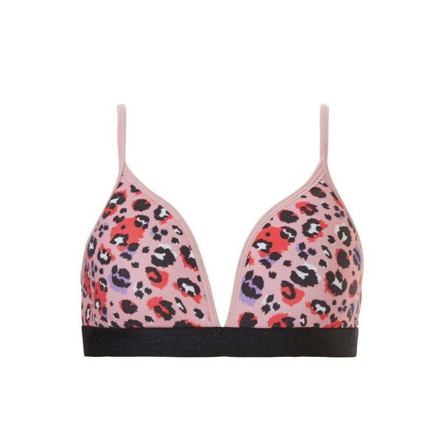 Meisjes Ten Cate Tiener Bh | Ten Cate Meisjes Cotton Stretch 2-Pack Bh Leopard Pink Leopard Pink