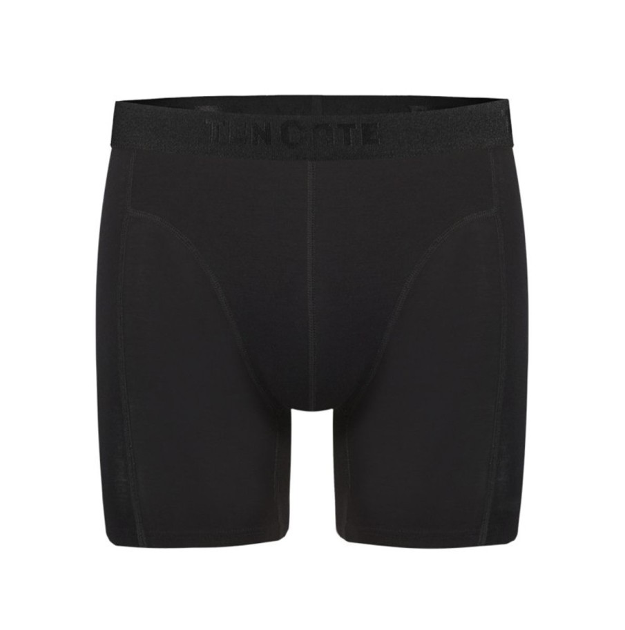 Heren Ten Cate Short Met Lange Pijpjes | Ten Cate Heren Basics Men Long Shorts 4 Pack Black 090