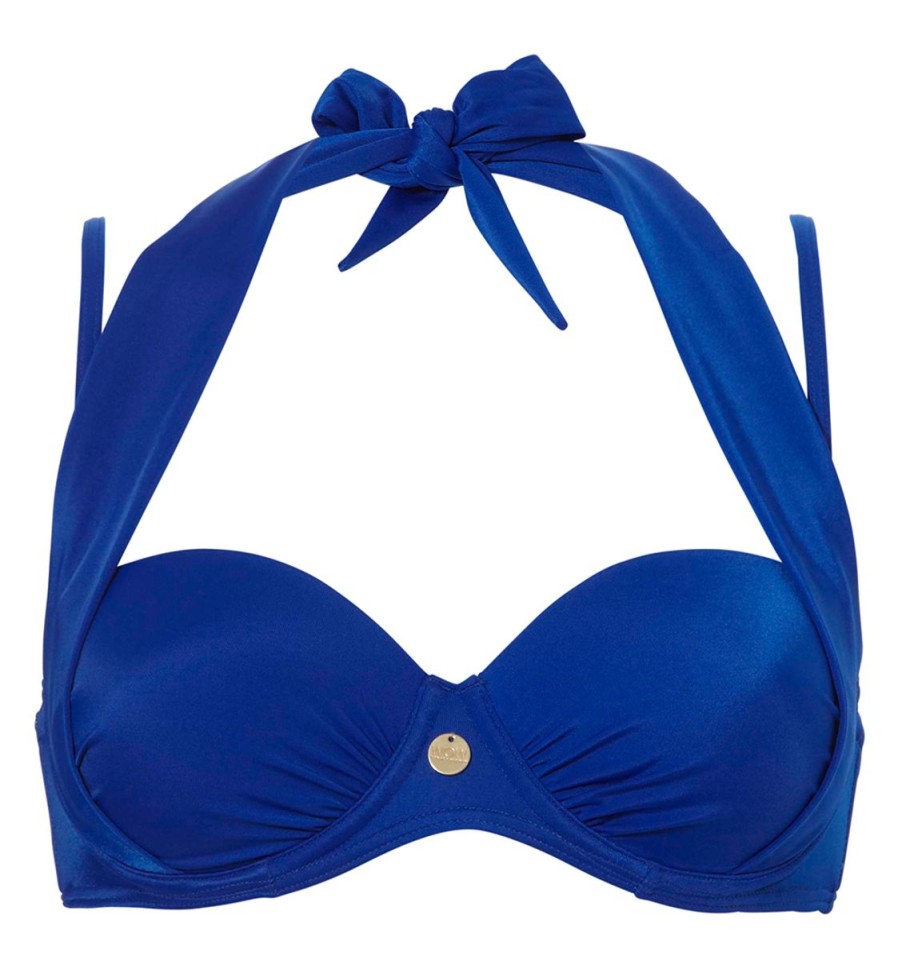 Dames Ten Cate Bikinitops | Tc Wow Dames Strapless Padded Multiway Top Pacific Blue