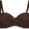 Dames Ten Cate Ten Cate Beach | Ten Cate Beach Dames Bikinitop Chocolate Rib 2368