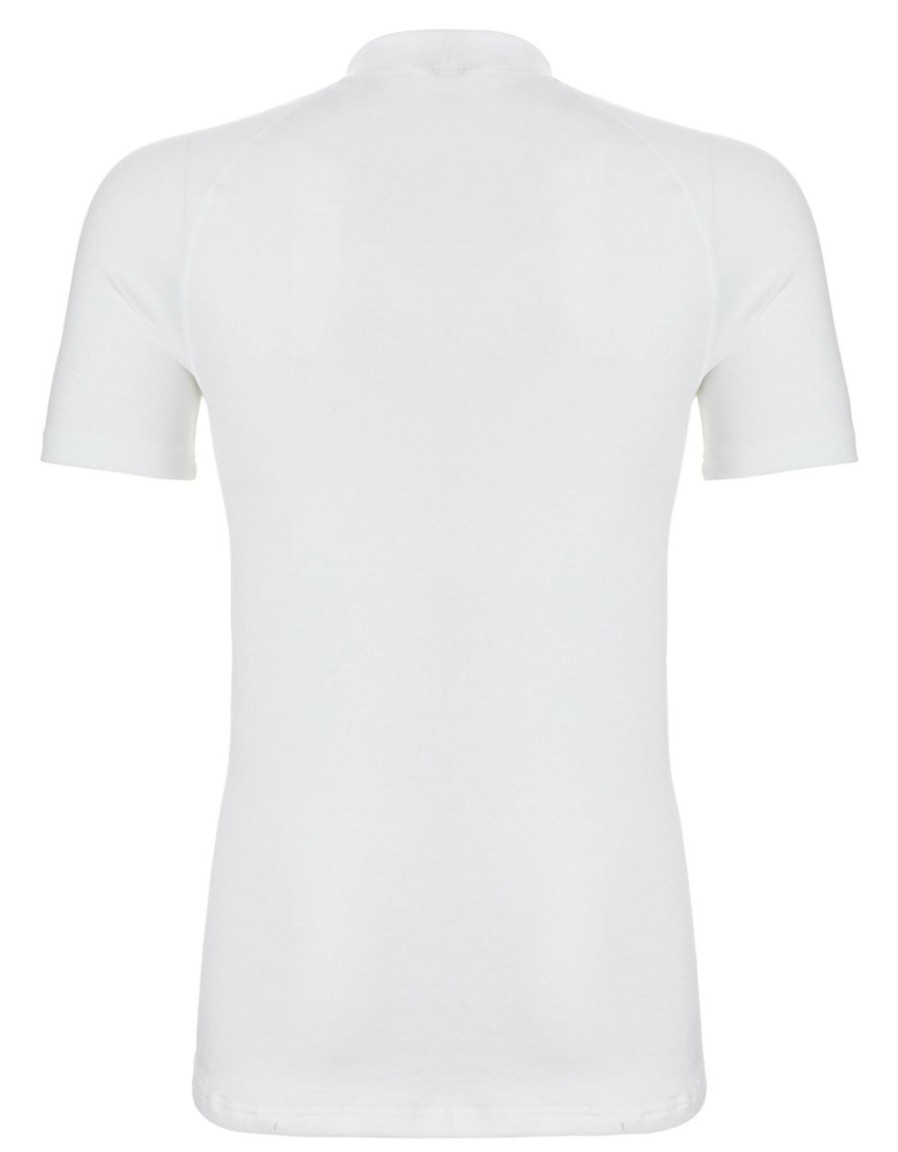 Heren Ten Cate Shirt Met Korte Mouwen | Ten Cate Heren Thermo T-Shirt Snow White 015