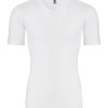 Heren Ten Cate Shirt Met Korte Mouwen | Ten Cate Heren Thermo V-Neck T-Shirt Snow White 015