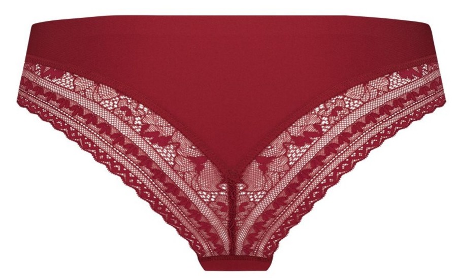 Dames Ten Cate Rio Slip | Ten Cate Dames Brazillian Lace Beet Red 5006