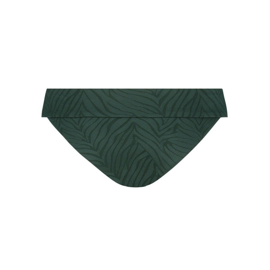 Dames Ten Cate Bikinislips | Tc Wow Dames Bikinislip Jacquard Zebra Green 1468