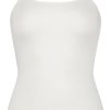 Dames Ten Cate Hemd Met Smalle Bandjes | Ten Cate Dames Basics Spaghetti Top Wit 001