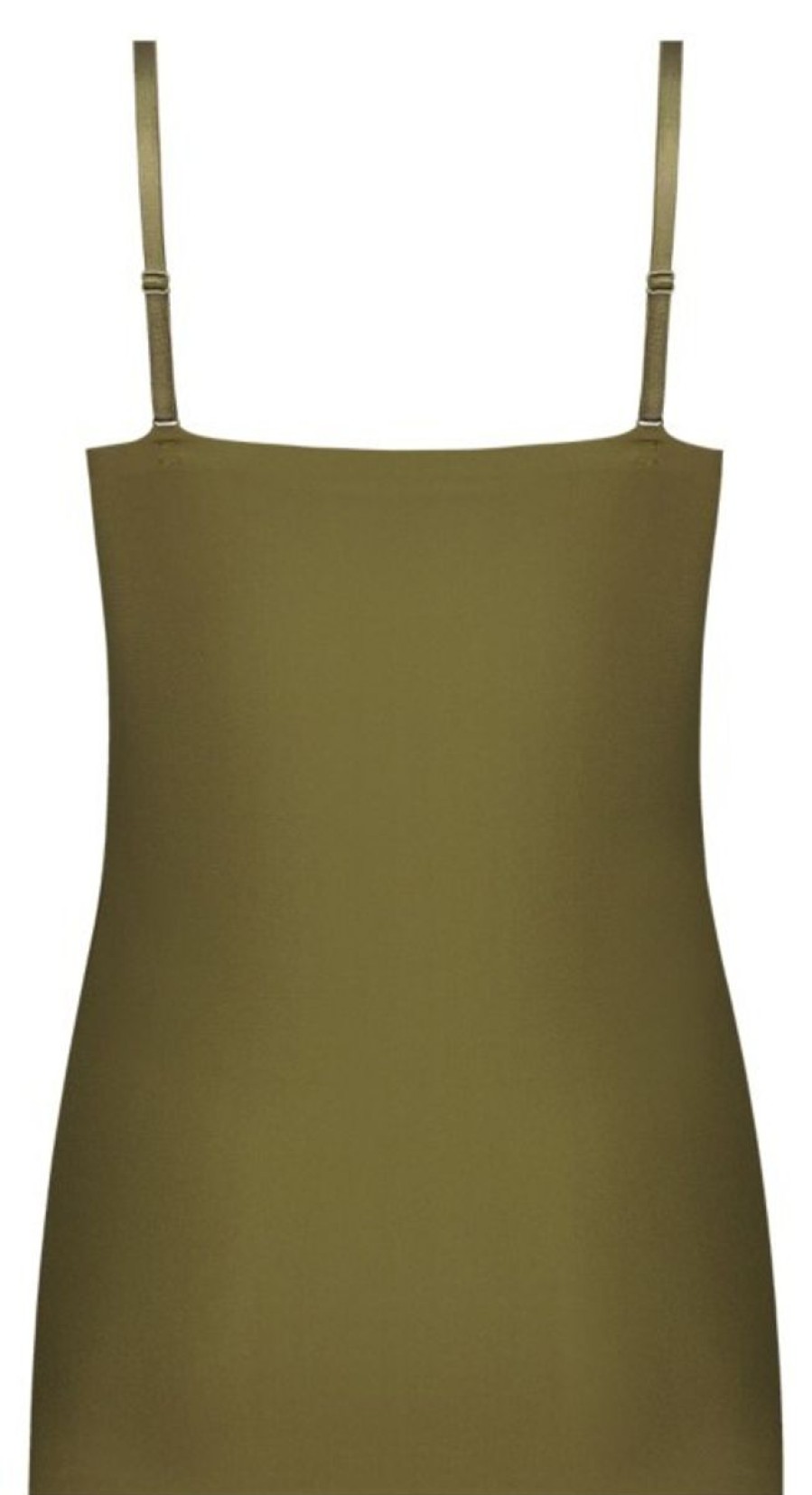 Dames Ten Cate Maxi Slip | Ten Cate Dames Secrets Spaghetti Top Olive Green 1605