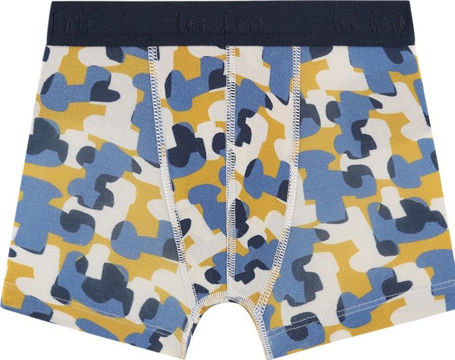 Jongens Ten Cate Boxer | Ten Cate Jongens Basic 2-Pack Shorts Happy Camo 3220