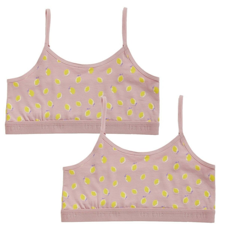 Meisjes Ten Cate Tiener Top | Ten Cate Meisjes Cotton Stretch 2-Pack Top Lemon Lmn