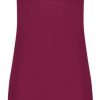 Dames Ten Cate Onderjurken | Ten Cate Dames Secrets Modal Jurk V-Neck Lace Beet Red 5006