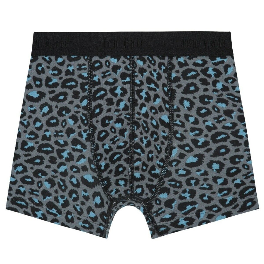 Jongens Ten Cate Boxer | Ten Cate Jongens Organic Cotton Stretch Short Grijs 1492