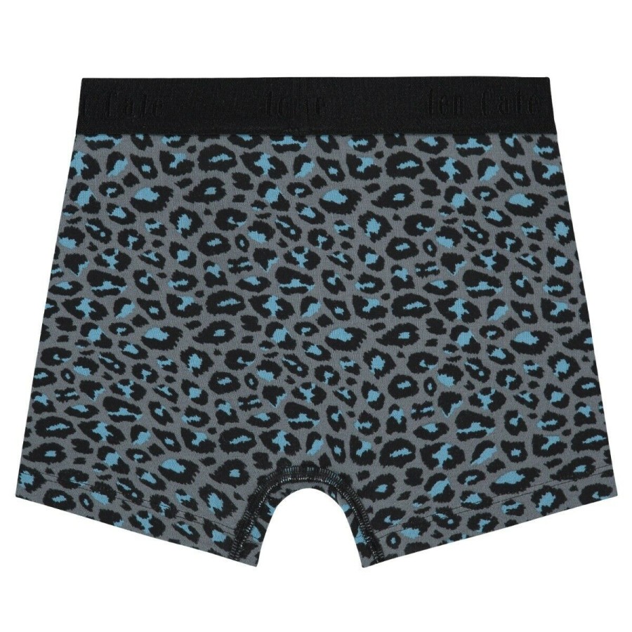 Jongens Ten Cate Boxer | Ten Cate Jongens Organic Cotton Stretch Short Grijs 1492