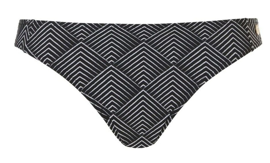 Dames Ten Cate Bikini'S | Tc Wow Dames Bikinislip Zwart/Wit 3026