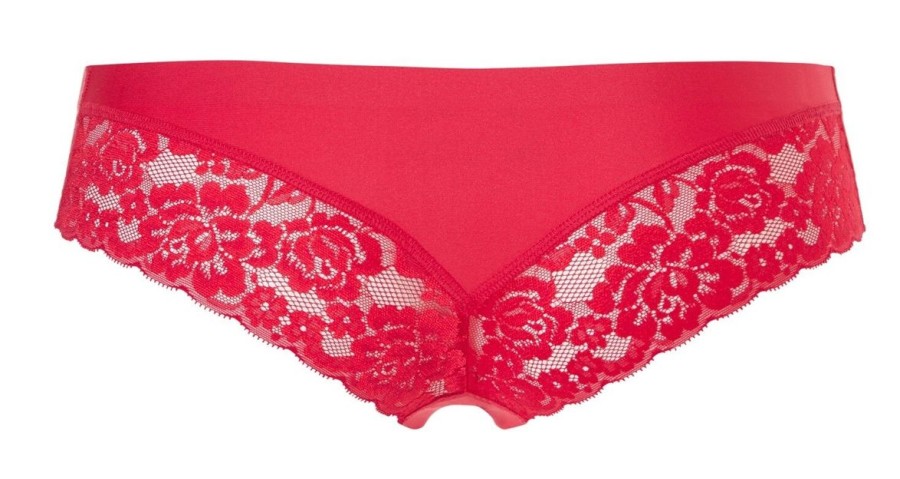 Dames Ten Cate Strings | Ten Cate Dames Secrets Lace Brazilian Rood 634