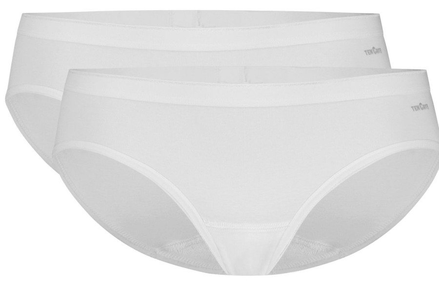 Dames Ten Cate Bikini Slip | Ten Cate Dames Basics 2-Pack Bikini Wit 001